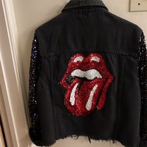 Jean Jacket with Rolling Stone Vibes